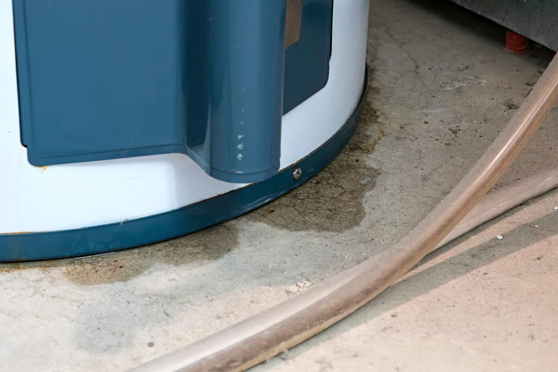 leaking hot water system